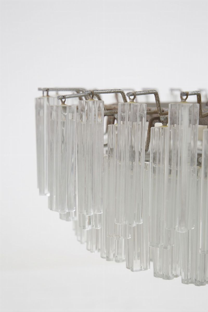 Lampadario Italiano Venini a 10 Luci