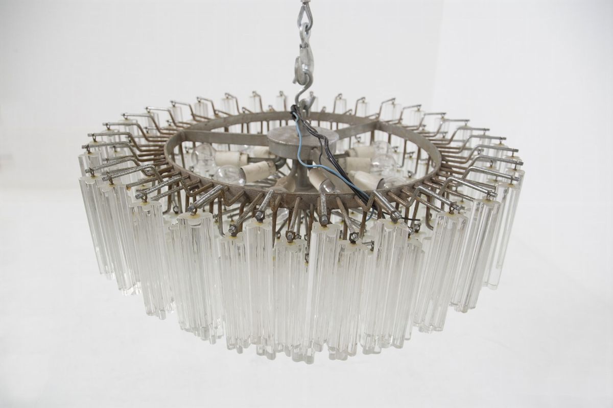 Lampadario Italiano Venini a 10 Luci