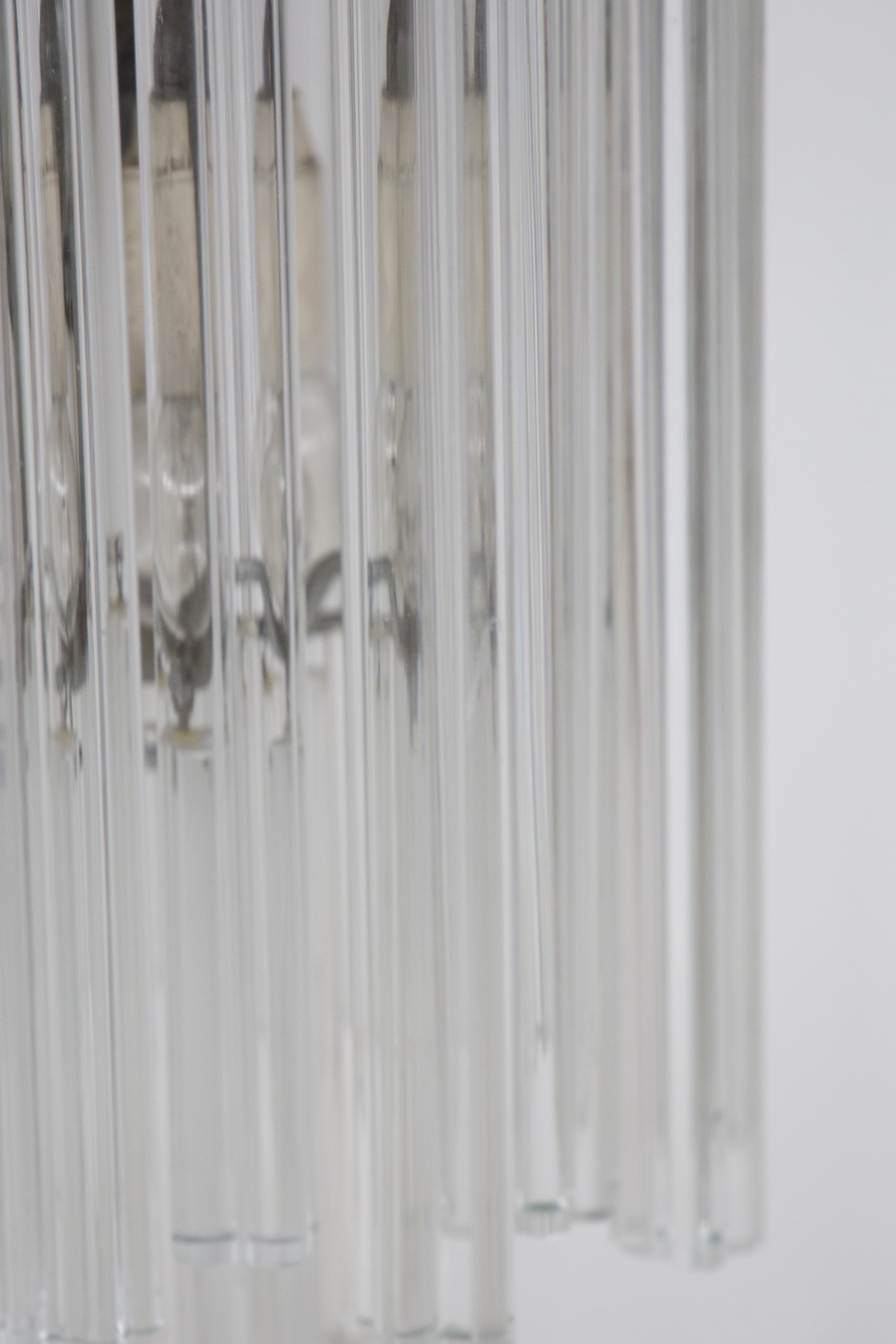 Coppia di applique di Venini in ferro e vetro