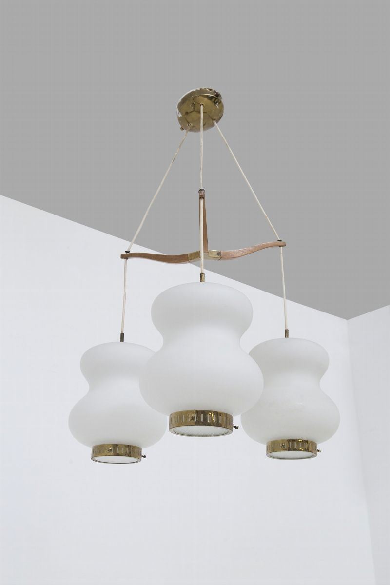 Lampadario Italiano Attr. Stilnovo