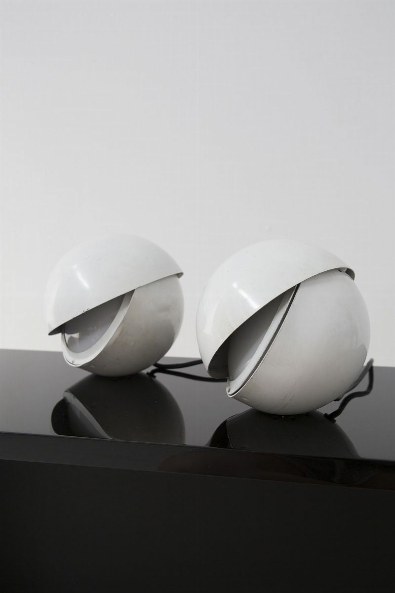 Coppia di Lampade da Tavolo Space Age