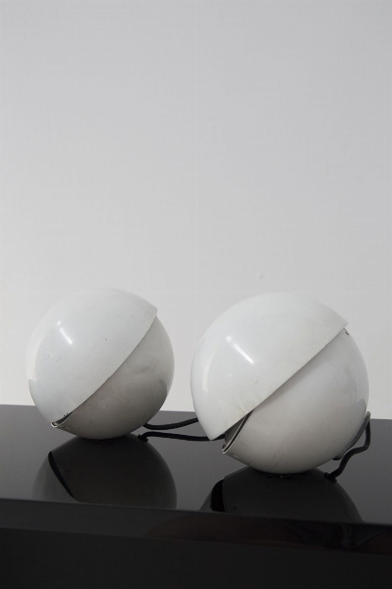 Coppia di Lampade da Tavolo Space Age