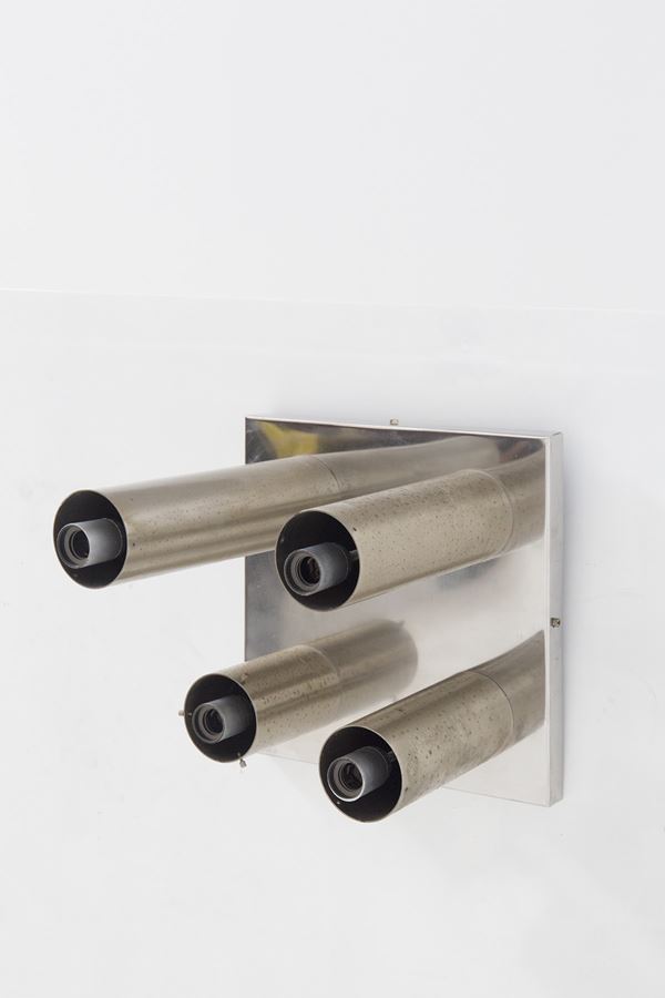 Steel wall or ceiling lamp