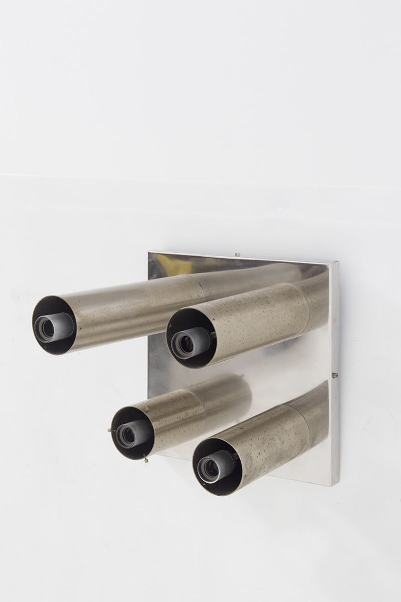 Lampada da parete o soffitto in acciaio