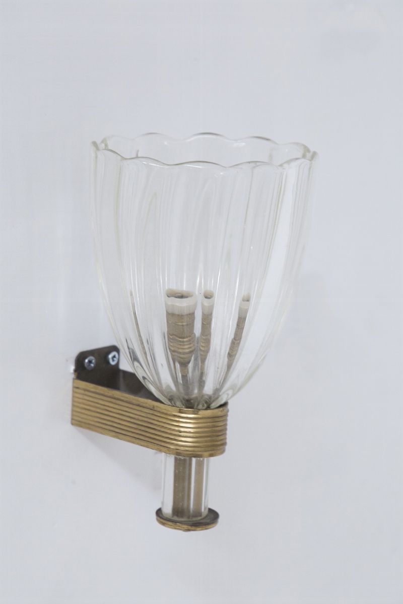 Coppia di Applique di Barovier And Toso
