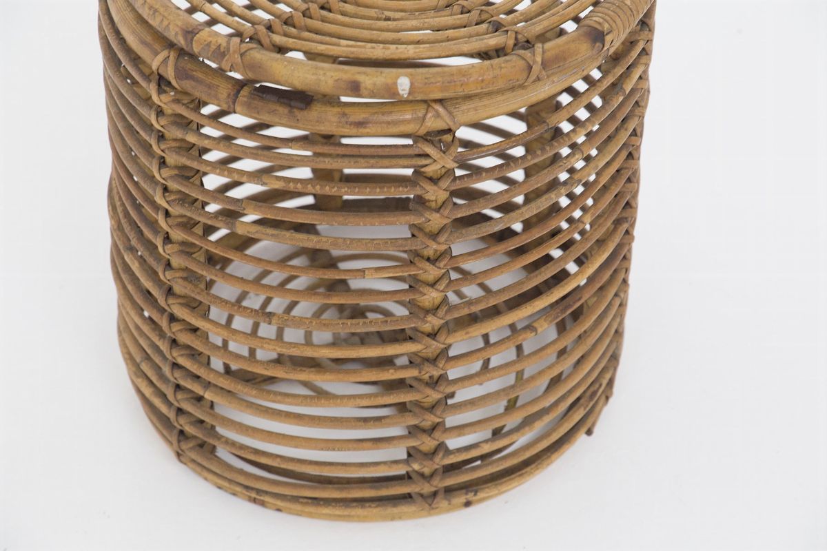 Pouf Italiano Contenitore in Vimini