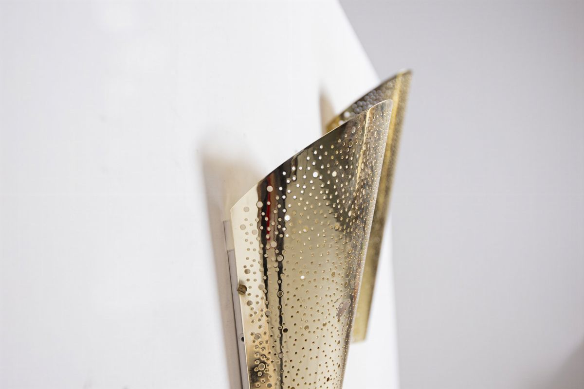 Coppia di Applique in Ottone Italiane