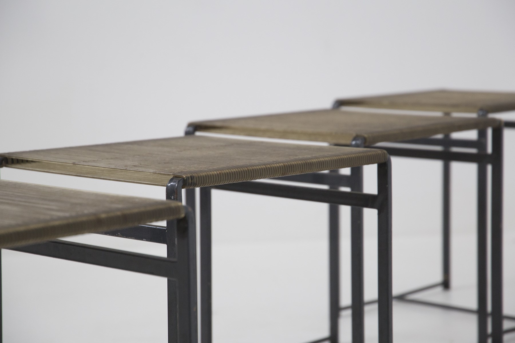 Set di quattro sgabelli scandinavi vintage