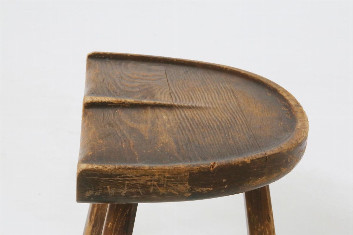 Sgabello Francese Vintage in Legno