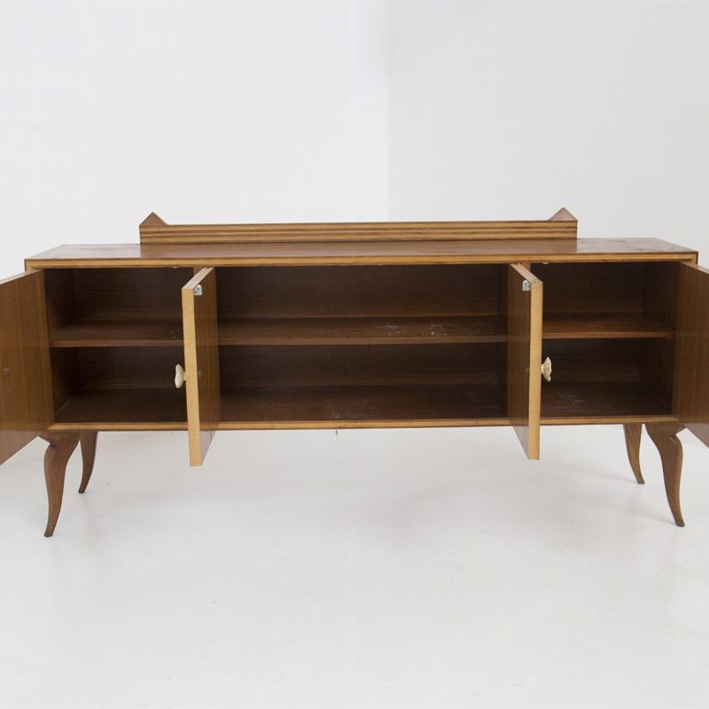 Credenza Vintage in Legno e Ceramica