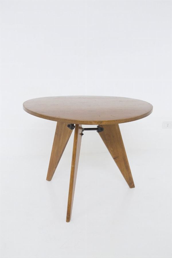 Jean Prouv&#233; - Vintage round French table (Attr)