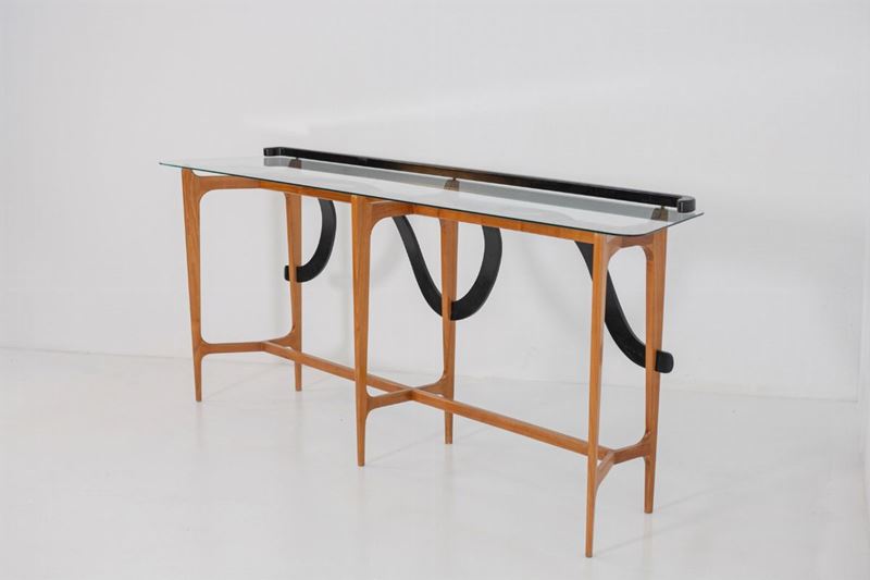 Consolle Vintage Italiana in Legno di Noce