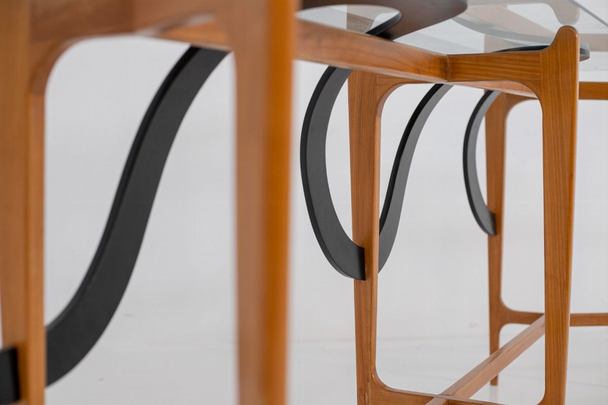 Consolle Vintage Italiana in Legno di Noce
