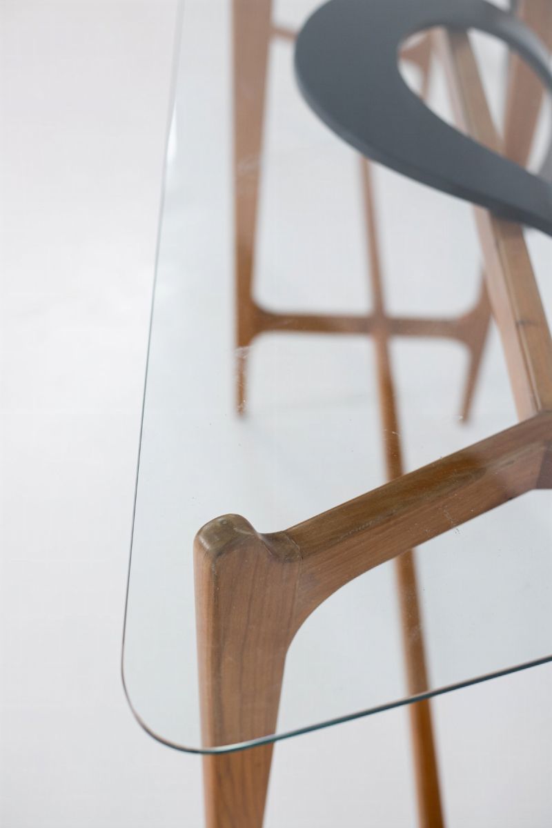 Consolle Vintage Italiana in Legno di Noce