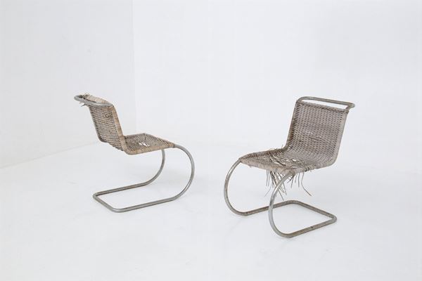 Ludwig Mies Van der Rohe - Coppia di sedie