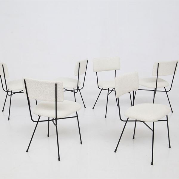 Set of six BBPR chairs