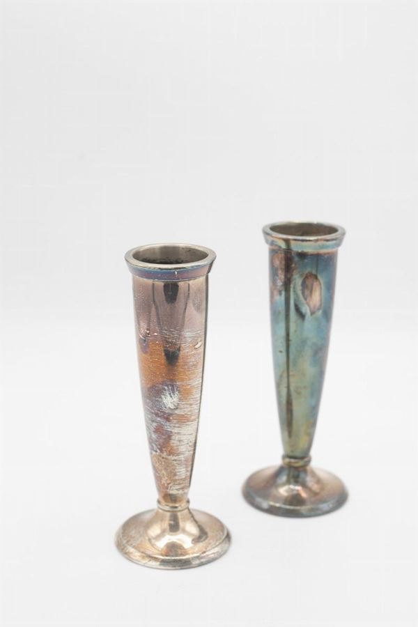 Krupp Milano - Duet of Vintage Silver Candle Holders