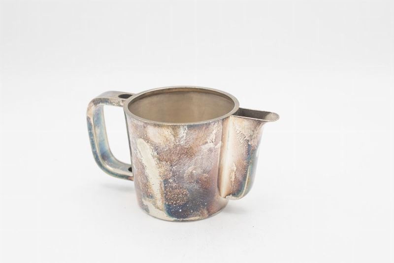 G. Ponti Importante teiera metallo d'argento d'epoca