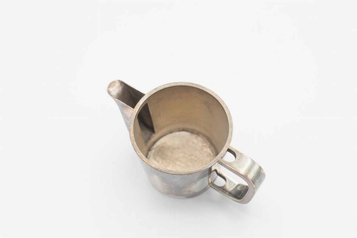 G. Ponti Importante teiera metallo d'argento d'epoca