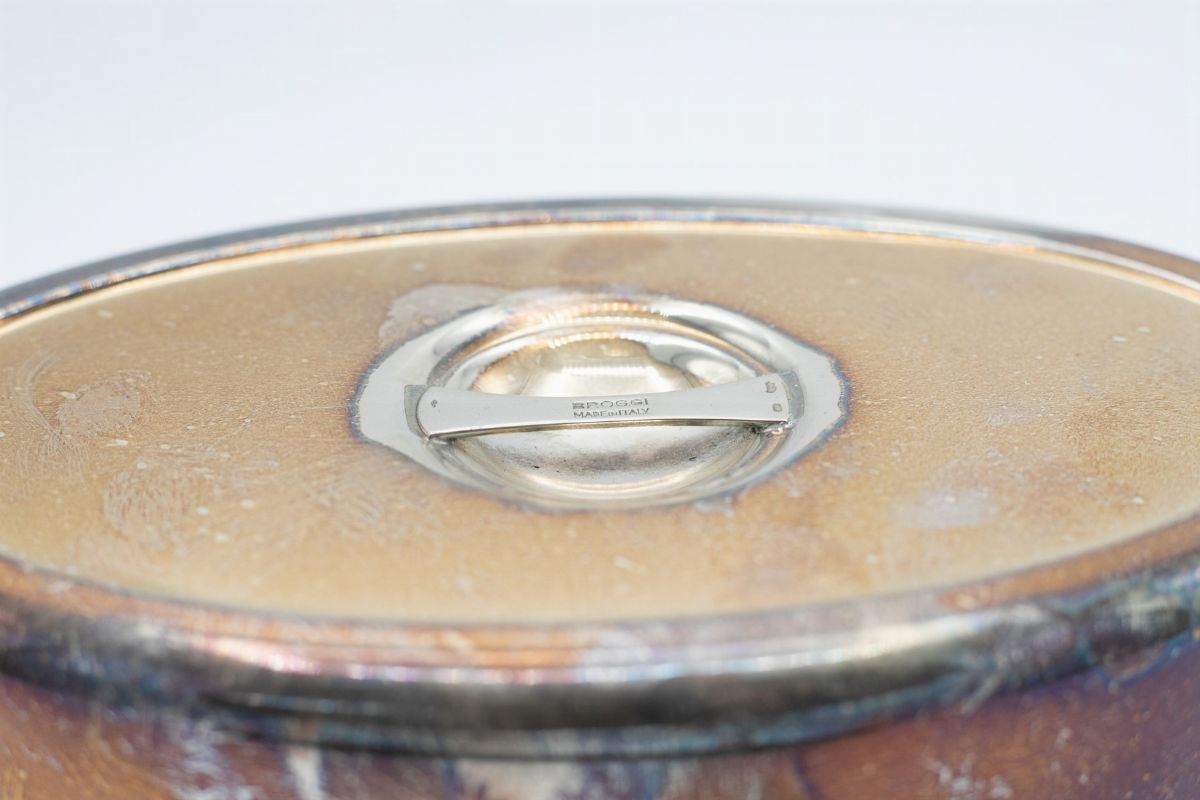 G. Ponti Raro vassoio e coperchio d'epoca