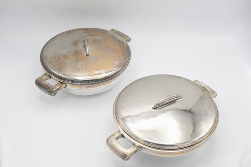 G. Ponti Set di pentole e coperchi vintage