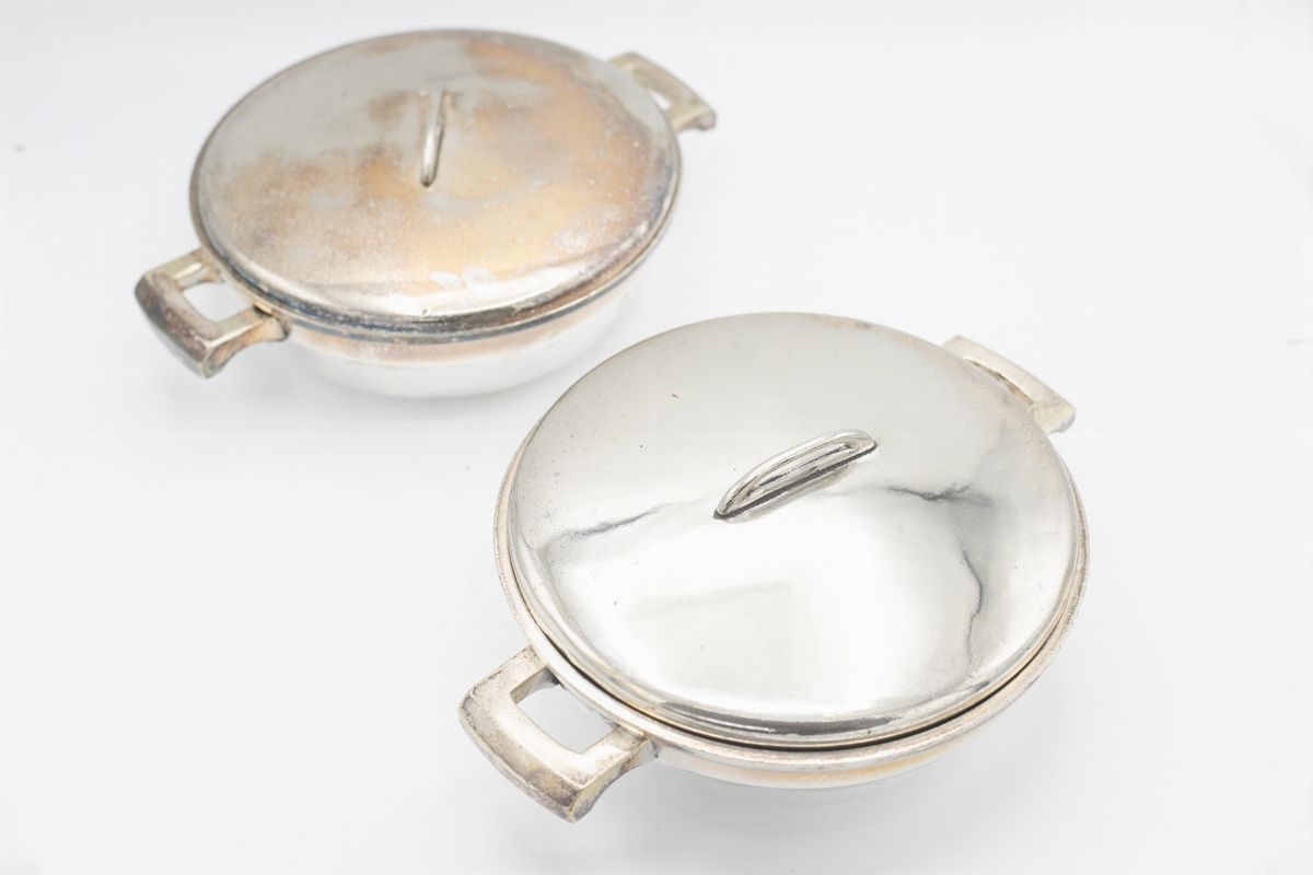 G. Ponti Set di pentole e coperchi vintage