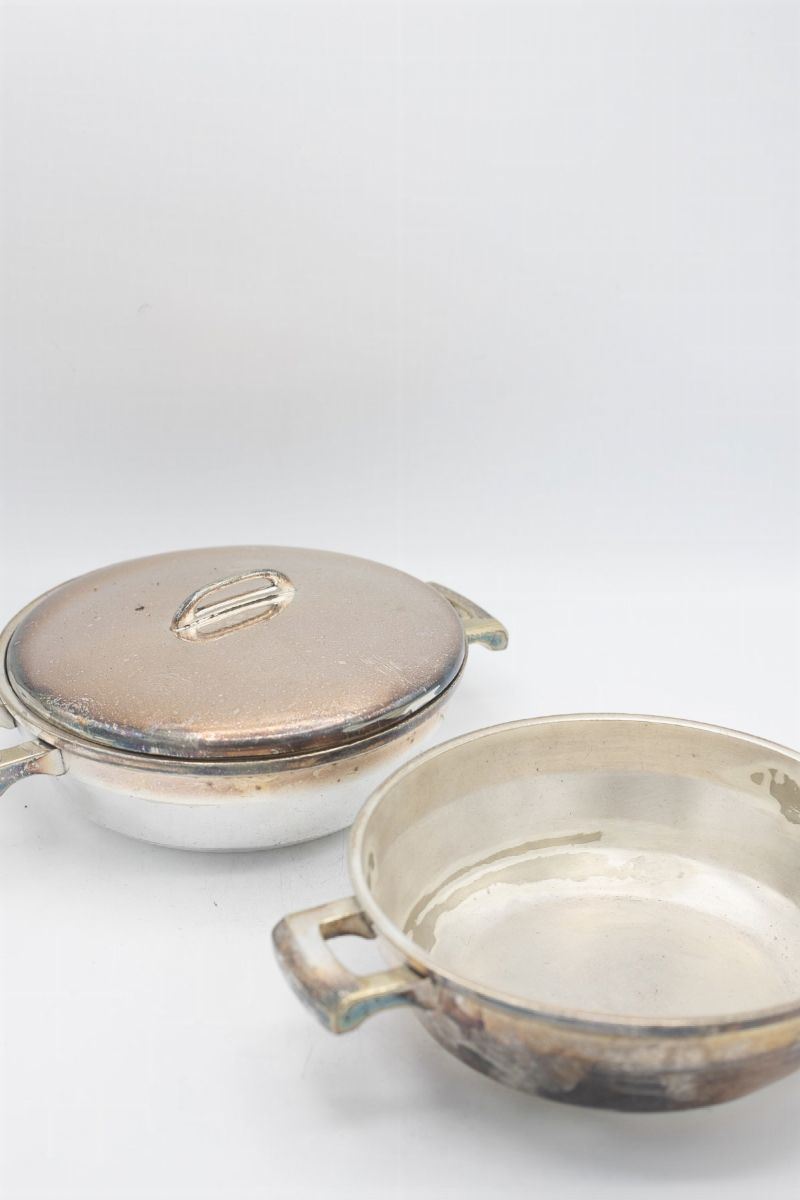 G. Ponti Set di pentole d'epoca e un coperchio
