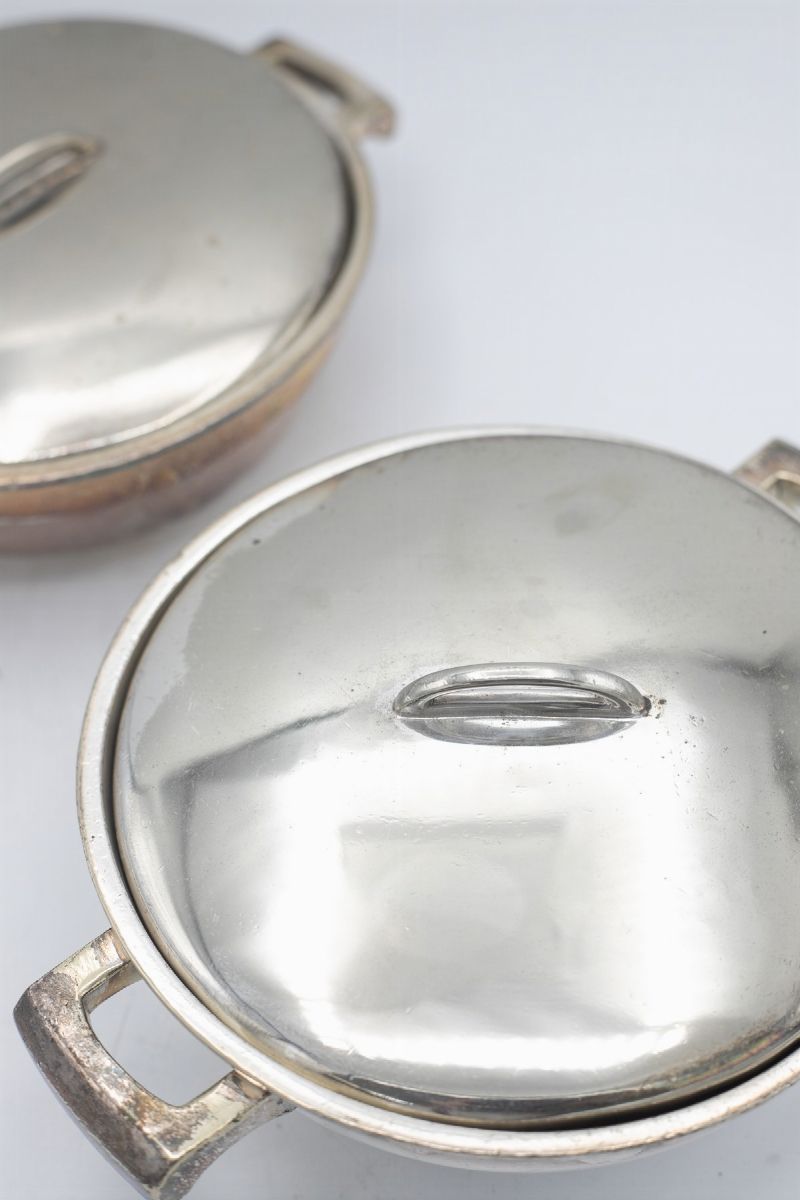 G. Ponti Rare pentole e coperchi d'epoca