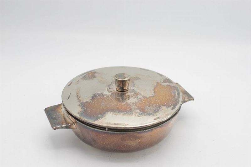 G. ponti Casseruola e coperchio brunito d'epoca