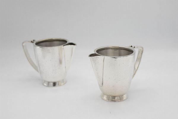 G. Ponti Duetto di brocche da latte vintage