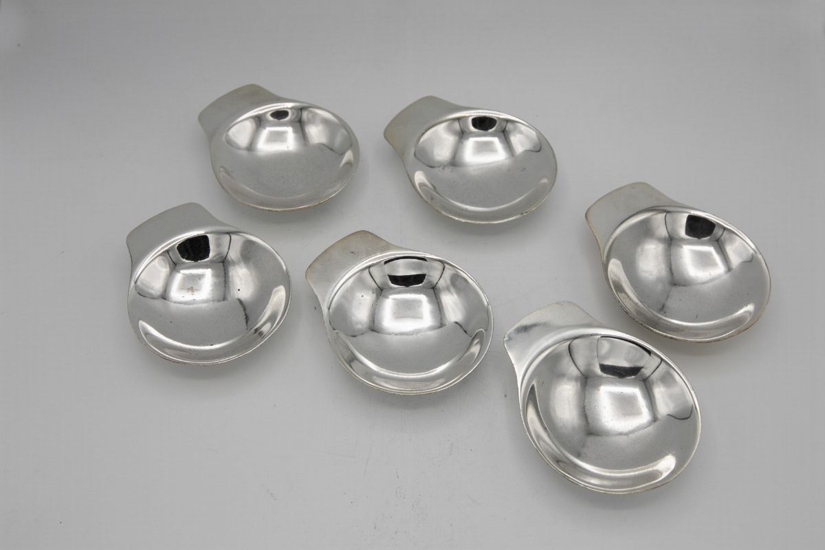 G. Ponti Set di sei porta caviale
