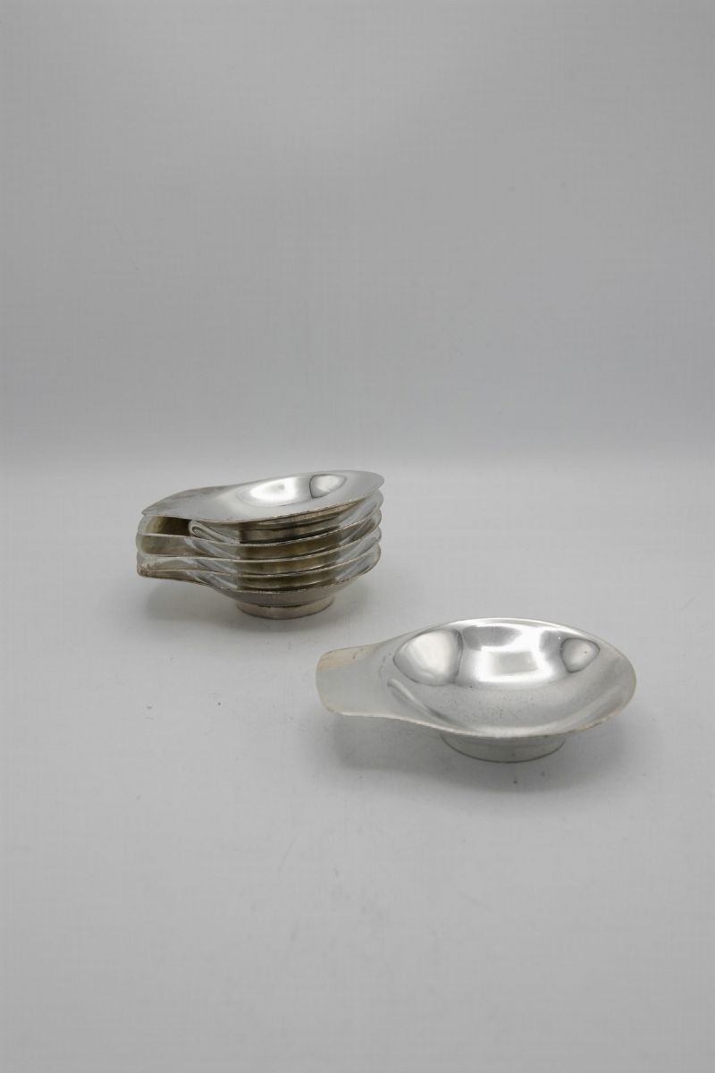 G. Ponti Set di sei porta caviale