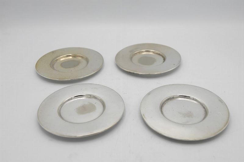 G. Ponti Set di quattro piattini vintage