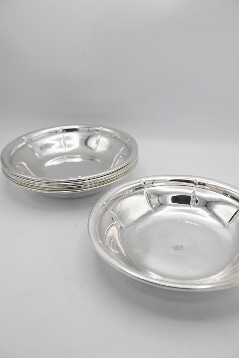 G. Ponti Set di sei piatti fondi vintage