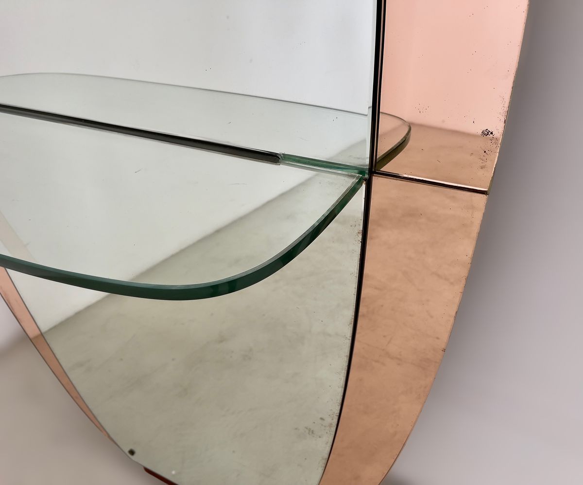 Cristal Art Specchiera con mensola