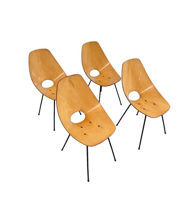 Vittorio Nobili - Medea Chairs Vittorio Nobili for F.lli Tagliabue, 50