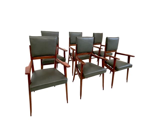 Melchiorre Bega - Six Chairs Melchiorre Bega, 50s