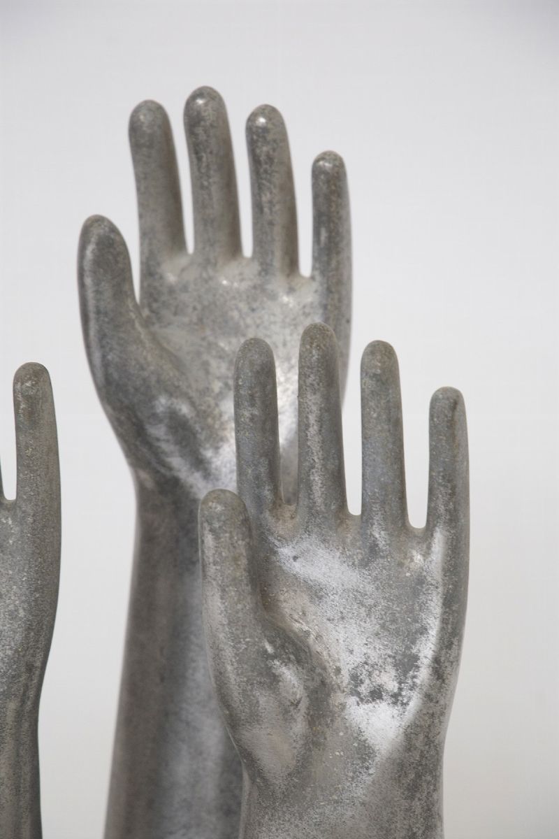 Hand Midcentury Mould in Aluminium Casting by Richard Ginori