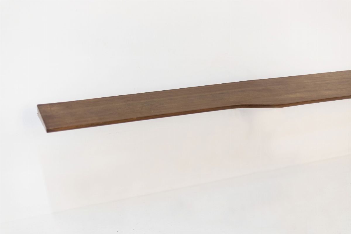 Osvaldo Borsani Large Italian Walnut Wall Console Table