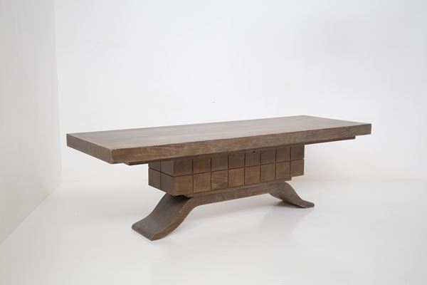 Tomaso Buzzi - Grande Tavolo da Pranzo in Legno attr. a Guglielmo Ulrich