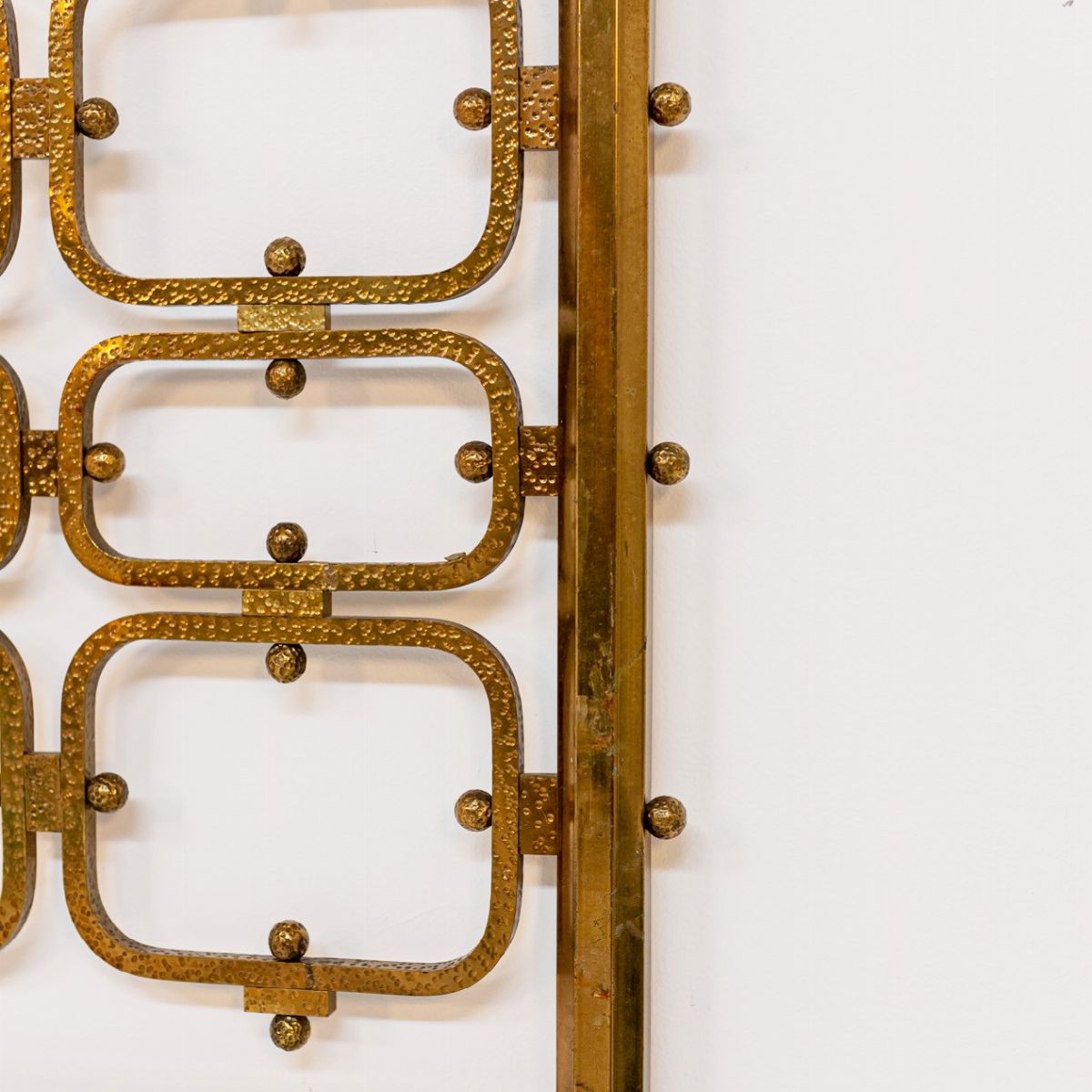 Luciano Frigerio Sculpture Double Bed in Brass