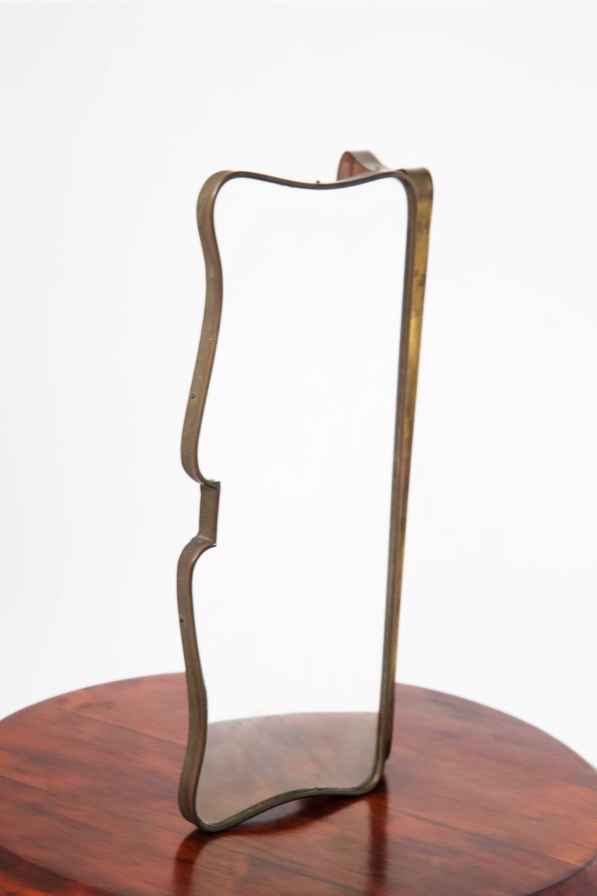 Specchio Vanity in Ottone Attr. a Gio Ponti