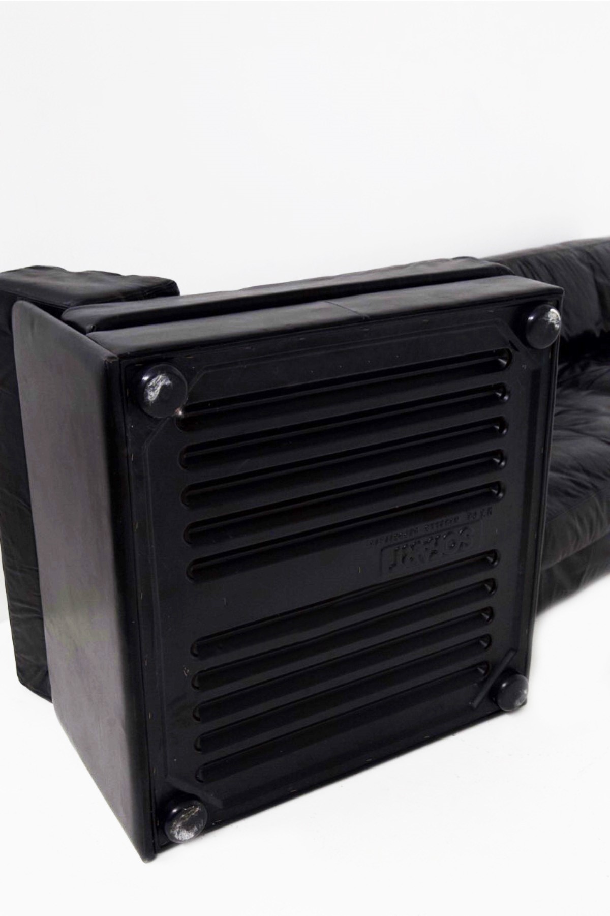 Divano in Pelle Nera Mod. Ds76 di Sofart - De Sede